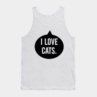 I love cats Tank Top